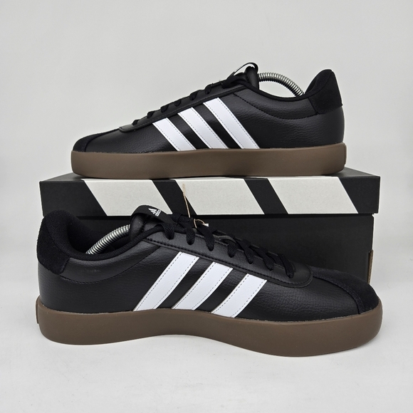 New adidas Vl Court 3.0 Core Black Cloud White Gum Men\'s Shoes Size 13 main image 4